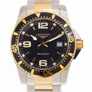 Longines CONQUEST L3.740.3.56.7 Quartz Gold-Plated & Stainless Steel Black