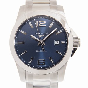 Longines CONQUEST L3.759.4.96.6 Quartz Stainless Steel Blue 