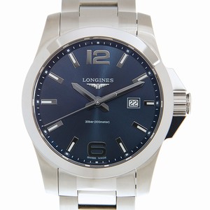 Longines CONQUEST L3.760.4.96.6 Quartz Stainless Steel Blue 