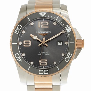 Longines CONQUEST L3.781.3.78.7 Automatic 18kt Rose Gold & Steel Gray
