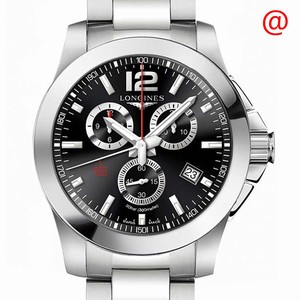 Longines CONQUEST L3.800.4.56.6 Quartz Stainless Steel Black
