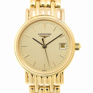 Longines PRESENCE L4.220.2.32.8 Quartz Gold-Plated & Stainless Steel Gold