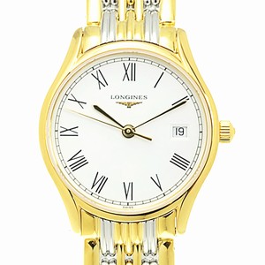 Longines LONGINES LYRE L4.259.2.11.7 Quartz Gold-Plated & Stainless Steel White