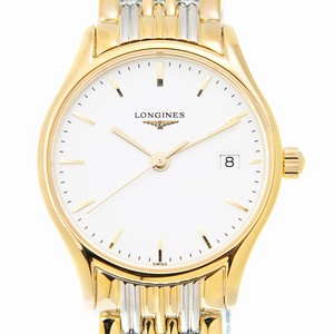 Longines LONGINES LYRE L4.259.2.12.7 Quartz Gold-Plated & Stainless Steel White