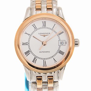 Longines FLAGSHIP L4.274.3.91.7 Automatic 18kt Rose Gold & Steel White