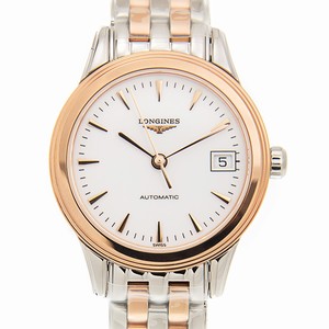 Longines FLAGSHIP L4.274.3.92.7 Automatic 18kt Rose Gold & Steel White
