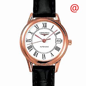 Longines FLAGSHIP L4.274.8.21.2 Automatic 18kt Rose Gold White