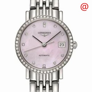 Longines ELEGANT L4.309.0.89.6 Automatic Stainless Steel & Diamonds Pink