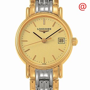 Longines PRESENCE L4.319.2.32.7 Quartz 18kt Gold & Steel Gold