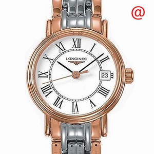 Longines PRESENCE L4.320.1.11.7 Quartz 18kt Rose Gold & Steel White