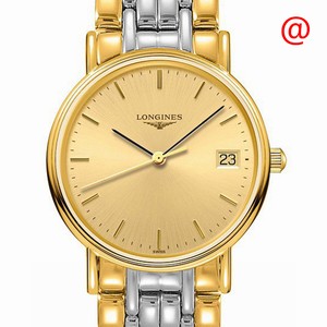 Longines PRESENCE L4.320.2.32.7 Quartz 18kt Gold & Steel Gold
