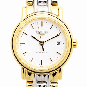 Longines PRESENCE L4.321.2.12.7 Automatic Gold-Plated & Stainless Steel White