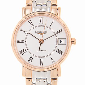 Longines PRESENCE L4.322.1.11.7 Automatic 18kt Rose Gold & Steel White