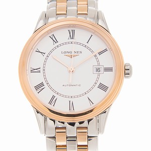 Longines FLAGSHIP L4.374.3.91.7 Automatic 18kt Rose Gold & Steel White