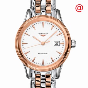 Longines FLAGSHIP L4.374.3.92.7 Automatic 18kt Rose Gold & Steel White