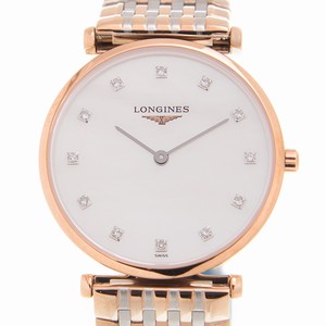 Longines LA GRANDE L4.512.1.97.7 Quartz 18kt Rose Gold White