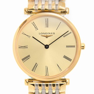 Longines LA GRANDE L4.512.2.31.7 Quartz 18kt Gold & Steel Beige