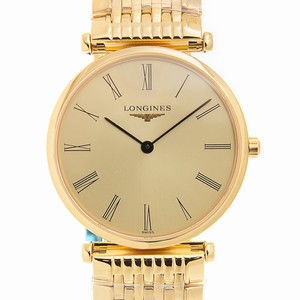 Longines LA GRANDE L4.512.2.31.8 Quartz 18kt Gold & Steel Beige