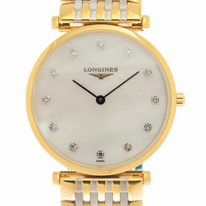 Longines LA GRANDE L4.512.2.87.7 Quartz Gold-Plated & Stainless Steel White