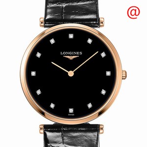 Longines LA GRANDE L4.709.1.57.2 Quartz 18kt Rose Gold Black