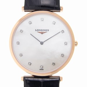 Longines LA GRANDE L4.709.1.97.2 Quartz 18kt Rose Gold White