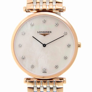 Longines LA GRANDE L4.709.1.97.7 Quartz 18kt Rose Gold & Steel White