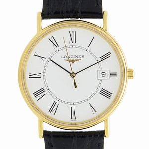 Longines PRESENCE L4.720.2.11.2 Quartz PVD Gold White