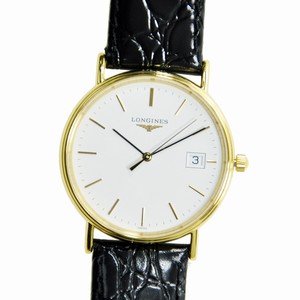 Longines PRESENCE L4.720.2.12.2 Quartz PVD Gold White