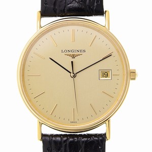 Longines PRESENCE L4.720.2.32.2 Quartz Gold-Plated & Stainless Steel Gold
