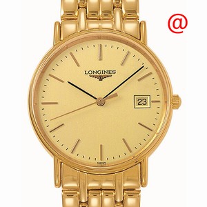 Longines PRESENCE L4.720.2.32.8 Quartz PVD Gold Gold