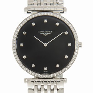 Longines LA GRANDE L4.741.0.58.2 Quartz Stainless Steel & Diamonds Black