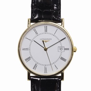 Longines PRESENCE L4.743.6.11.0 Quartz 18kt Yellow Gold White