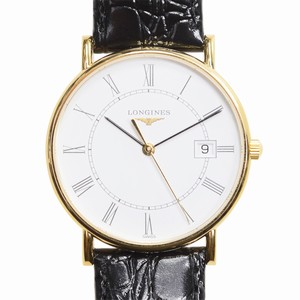 Longines LA GRANDE L4.743.6.11.2 Quartz 18kt Yellow Gold White