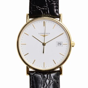 Longines LA GRANDE L4.743.6.12.2 Quartz 18kt Yellow Gold White