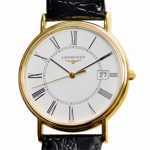 Longines PRESENCE L4.790.2.11.2 Quartz 18kt Rose Gold & Steel White