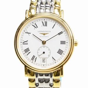 Longines PRESENCE L4.804.2.11.7 Automatic Gold-Plated & Stainless Steel White