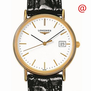 Longines PRESENCE L4.819.2.12.2 Quartz PVD Gold White