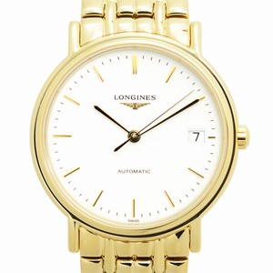 Longines PRESENCE L4.821.2.12.8 Automatic Gold-Plated & Stainless Steel White