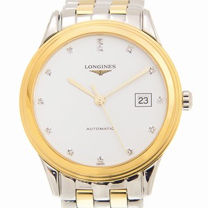 Longines FLAGSHIP L4.874.3.27.7 Automatic Gold-Plated & Stainless Steel White