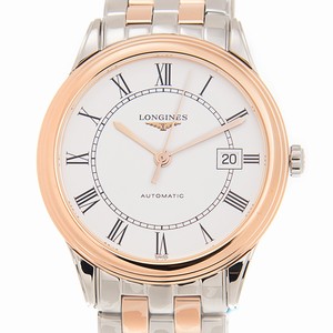 Longines FLAGSHIP L4.874.3.91.7 Automatic 18kt Rose Gold & Steel White