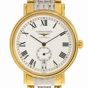 Longines PRESENCE L4.905.2.11.7 Automatic Gold-Plated & Stainless Steel White