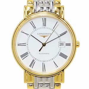 Longines PRESENCE L4.921.2.11.7 Automatic 18kt Gold & Steel White