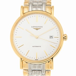Longines PRESENCE L4.921.2.12.7 Automatic Gold-Plated & Stainless Steel White