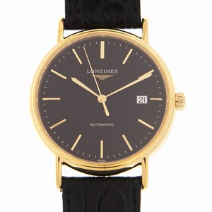 Longines PRESENCE L4.921.2.52.2 Automatic PVD Gold Black