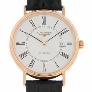 Longines PRESENCE L4.922.1.11.2 Automatic 18kt Rose Gold White