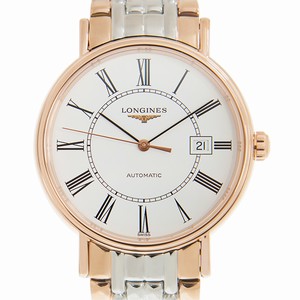 Longines PRESENCE L4.922.1.11.7 Automatic 18kt Rose Gold & Steel White