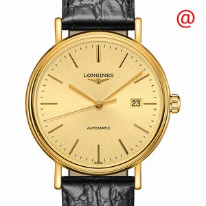 Longines PRESENCE L4.922.2.32.2 Automatic PVD Gold Gold