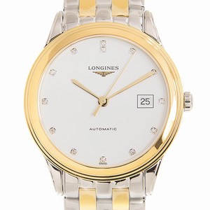 Longines FLAGSHIP L4.974.3.27.7 Automatic Gold-Plated & Stainless Steel White