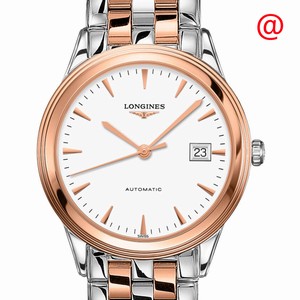 Longines FLAGSHIP L4.974.3.92.7 Automatic 18kt Rose Gold & Steel White
