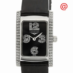 Longines DOLCE VITA L5.155.0.51.2 Quartz Stainless Steel & Diamonds Black